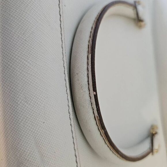 MCM bag, white leather, crossbody/shoulder. - Picture 8 of 10